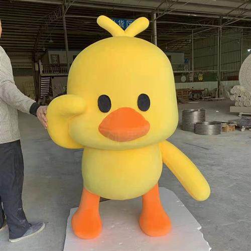 泡沫植绒爱心模型雕塑定制七夕情人节心形大型玻璃钢毛绒公仔摆件