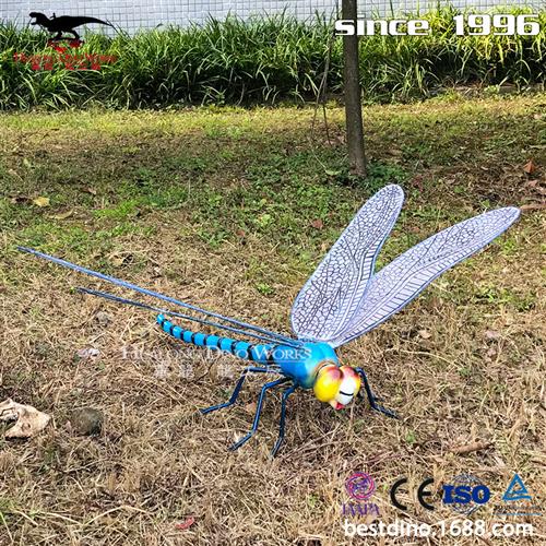 仿真玻璃钢蜻蜓模型创意时尚美陈昆虫摆件恐龙工厂可来样来图定制
