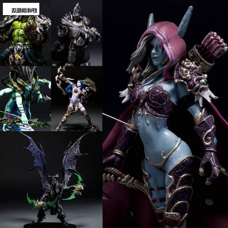 魔兽世界模型希尔瓦娜斯巫妖王伊利丹恶魔猎手怒风周边模型摆件