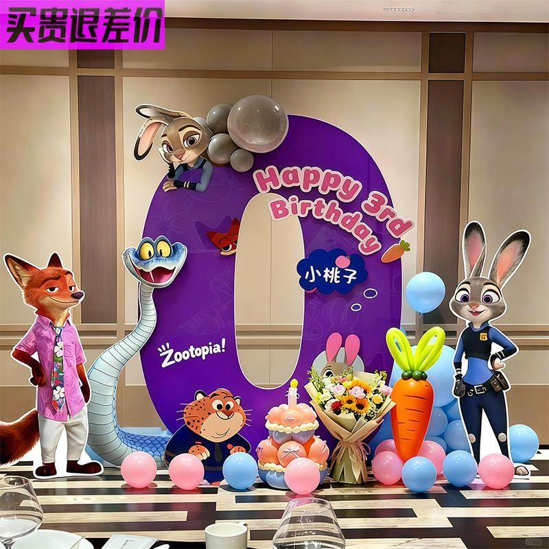 疯狂动物城2卡通主题生日场景装扮定制KT板气球派对活动氛围布置,节庆用品/礼品,装扮布置套餐,淘宝优惠券,粉丝福利购,淘宝优惠卷