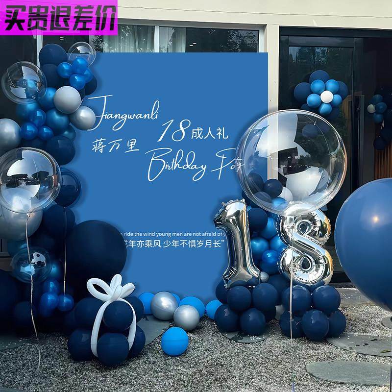 男孩十八岁成人礼生日派对氛围装饰kt板背景墙场景布置仪式感道具,节庆用品/礼品,装扮布置套餐,淘宝优惠券,粉丝福利购,淘宝优惠卷