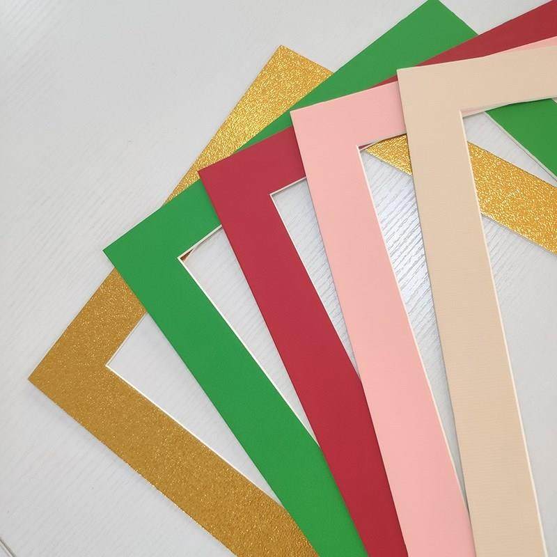 新品张8开简易画框儿童画装裱框挂墙展单层装裱彩卡纸4纸相框单框