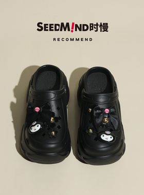 适配鞋扣洞洞鞋配饰鞋面装饰品coros卡骆驰鞋花diy黑色蝴蝶结花朵