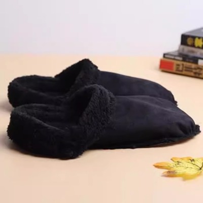 时慢可拆卸洞洞鞋内胆冬季黑色保暖适配卡骆驰云朵毛绒可替换棉套