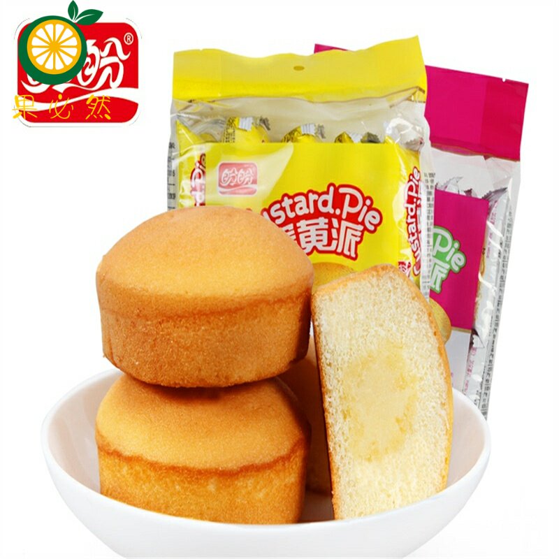 盼盼蛋黄派草莓派早餐面包办公休闲零食蛋糕儿童面包180g/360g