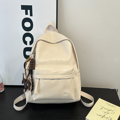 双肩包女小众书包通勤电脑背包