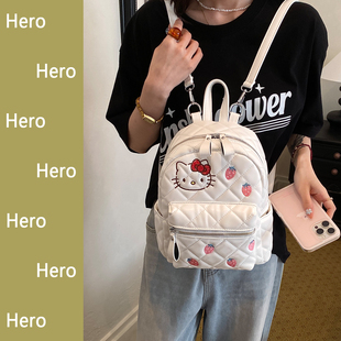 Hero可爱KT猫双肩包女小众不撞款旅行背包小型凯蒂猫学生通勤书包