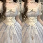 设计师的礼物原创人鱼之泪lolita洛丽塔短袖洋气连衣裙女仙气正版