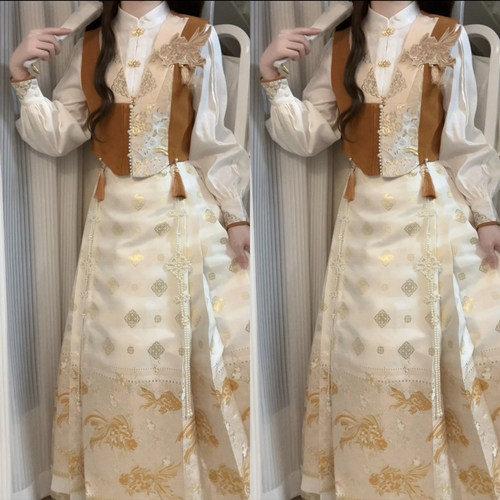 秋冬国风日常马面裙套装