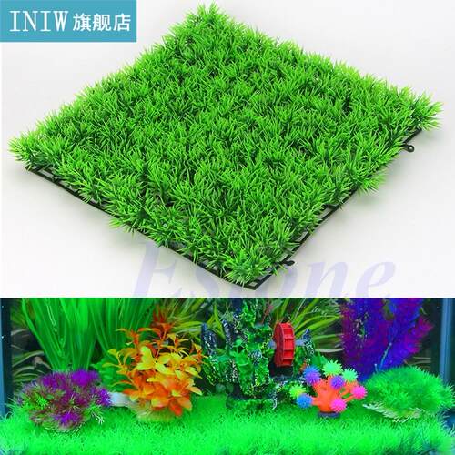 Artificial Water Aquatic Plastic Green Grass Plant Lawn Aqua