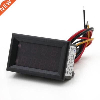 DC Voltmeter Ammeter LED Display Amp Volt meter 4 Bit 0-33V