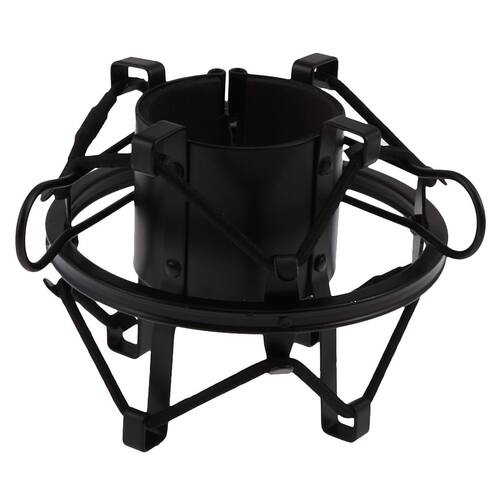 Black Shock Mount Holder Clamp for Sound Studio Recording Mi