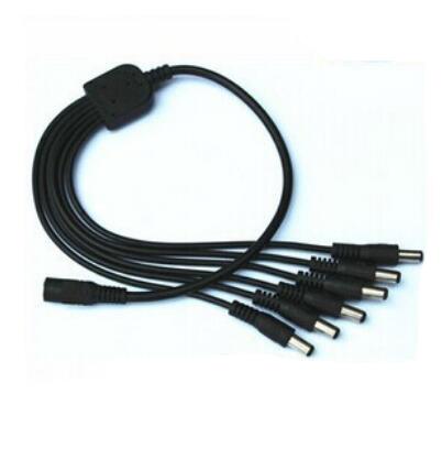5.5x2.1mm 1 female to 6 male low voltage 12v dc cable