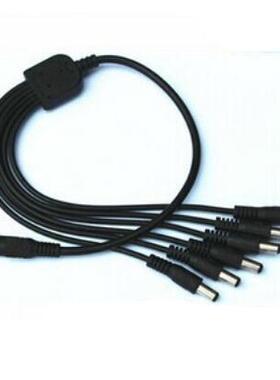 5.5x2.1mm 1 female to 6 male low voltage 12v dc cable