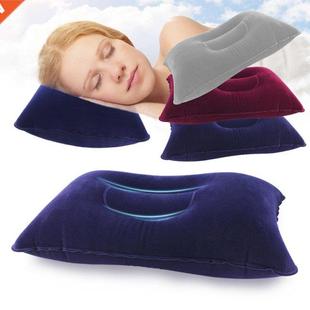 New Portable Inflatable Pillow Travel Air Cushion Double Sid