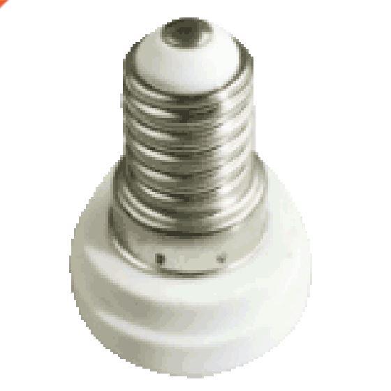 10 Pcs E14 To E12 Adapter Converter Lamp Holder Base Socket