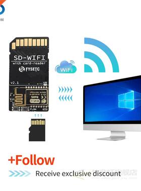 1pc SD-WIFI with Card-Reader Module run ESPwebDev Onboard US