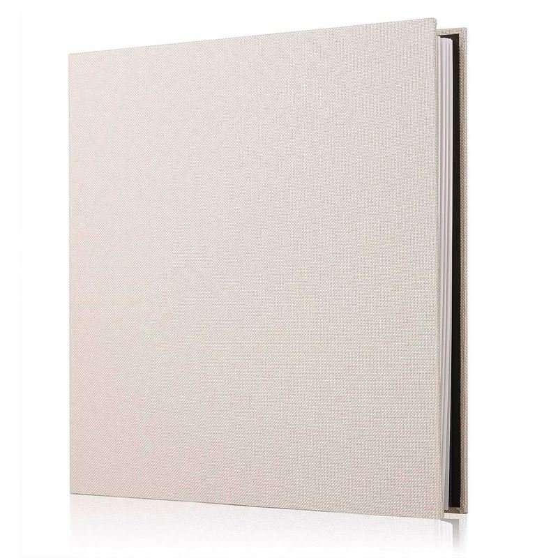 Photo Album Scrapbook Linen DIY Memory Book Thick Pages with