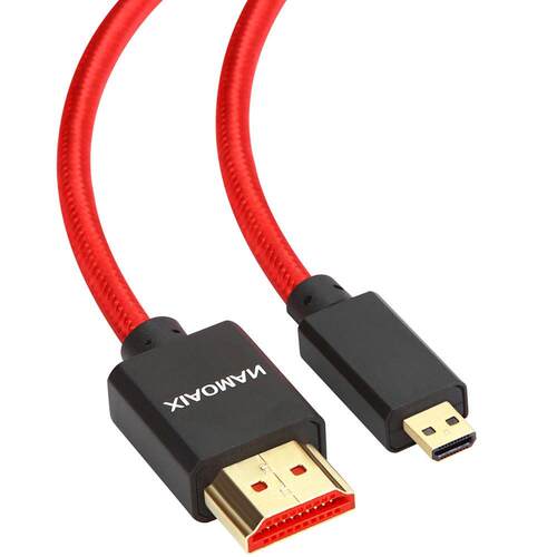 Micro HDMI to HDMI Cable High Speed Gold Plated Male to Mal