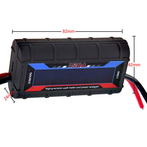 LCD Display 0 to 60V/150A Watt Meter and Power Analyzer Back