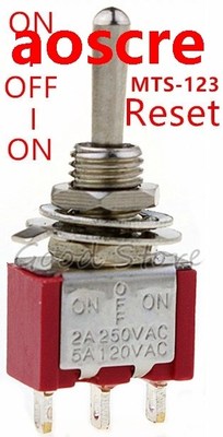 5pcs/10pcs Red Momentary/lock Mini MTS-123/MTS-103 3-Pin SPD