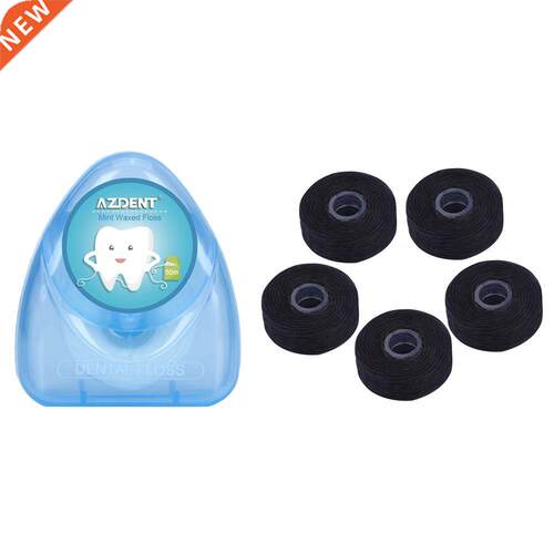 50m +5pc 50m Bamboo Charcoal Dental Flosser Teeth Clean Dent