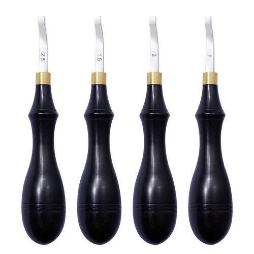 1/1.5/2/2.5mm Leather Edge Creaser Stainless Steel Shallow S
