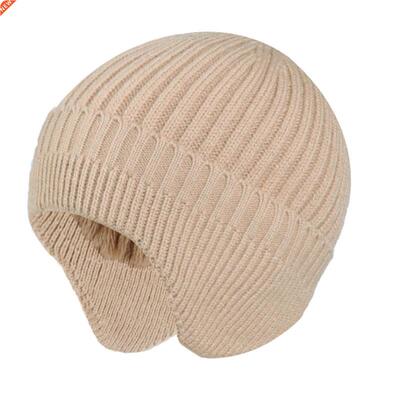 2021 New Winter Earmuff Cap Men's Outdoor Knitted Hat Wo