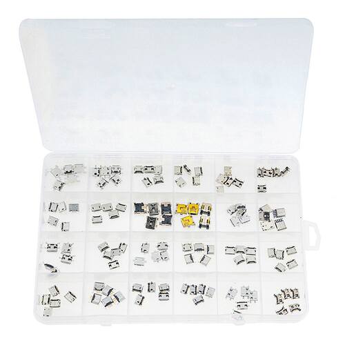 120PCS/BOX 24 Models Each 5PCS Micro Female USB Connector Us