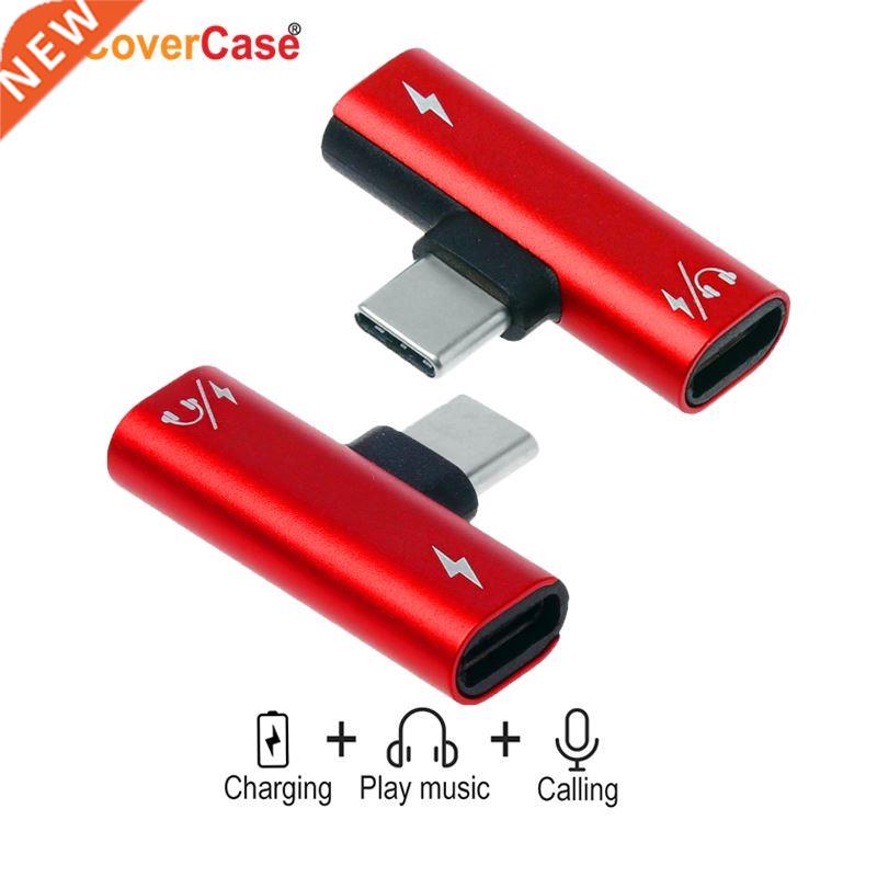 Dual Type C to Typc C Aux 2 in 1 Adapter For Huawei Mate 30