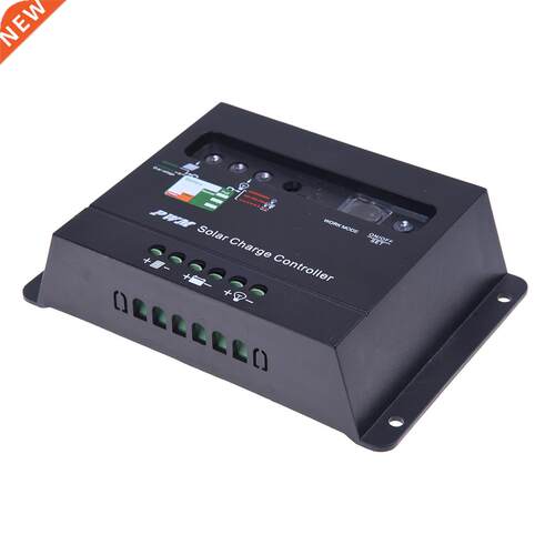 Panel Charge Controller Regulator 20A 12V 24V Black