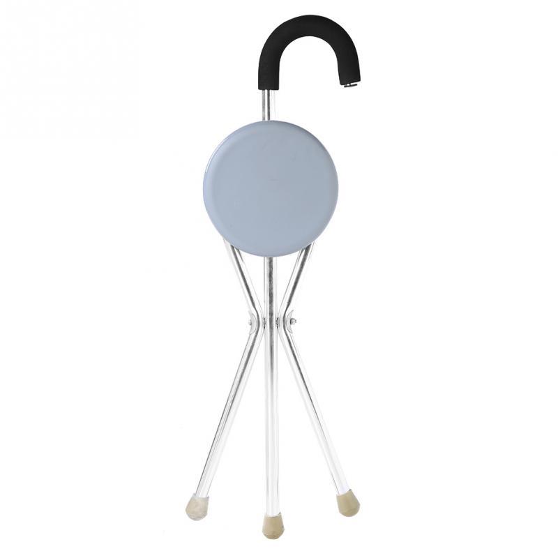 Folding U-shaped design Walking Stick Stool Elderly Mobility