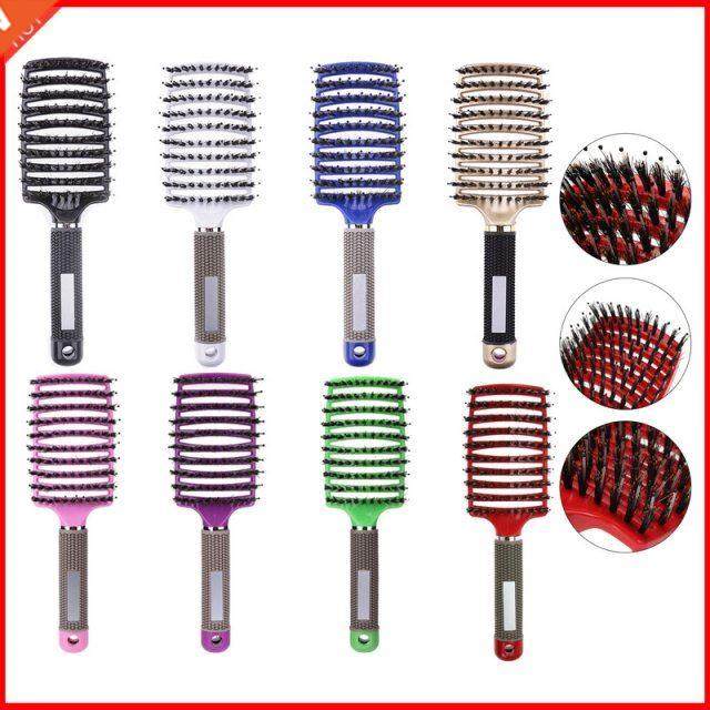 hairbrush girls hair scalp massage comb bristle nylon women