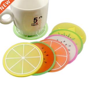 Silicone Coasters Placemats Fruit Heat Resistant Drink Mat T