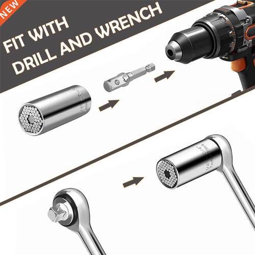 Universal Torque Wrench Tool Set- Socket Sleeve with Power D