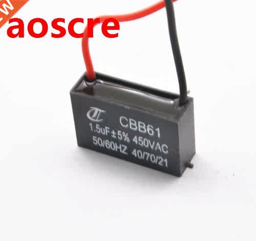 1PCS Fan capactor CBB61 1.5UF startng capactor 450V 400V