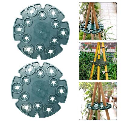 2PCS Bamboo Cane Holder Bamboo Wigwam Holder Plant Support C