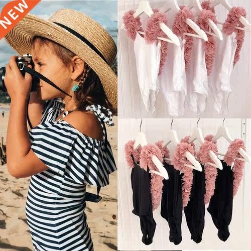 One Piece Swimwear Baby Girl Floral Strap Swimsuit Swimwear