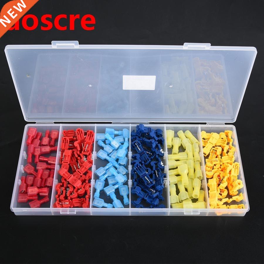 120pcs Quick Splice Terminal Red Blue Yellow Male Female Wir