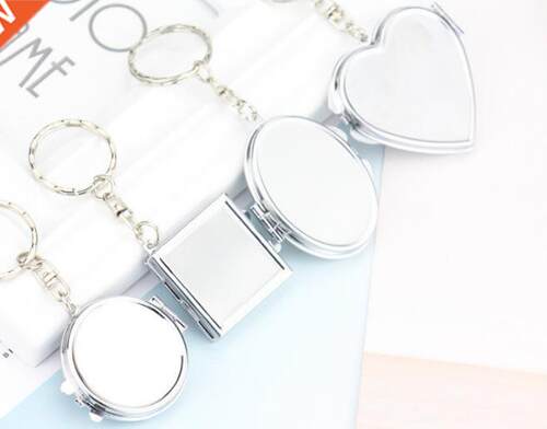 1pcs Portable Folding Mirror Key Chain Pocket Compact Makeup
