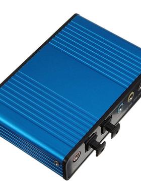 Blue USB 6 Channel 5.1 Audio Sound Card optical audio S / PD