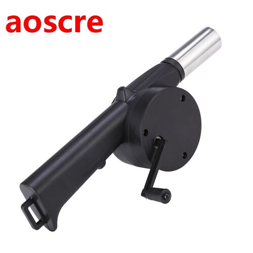 Barbecue Fan Blower for Barbecue Grill Mini Manual Crank Air