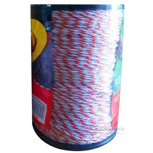 500m Roll Electric Fence Rope Red White Polywire with Steel
