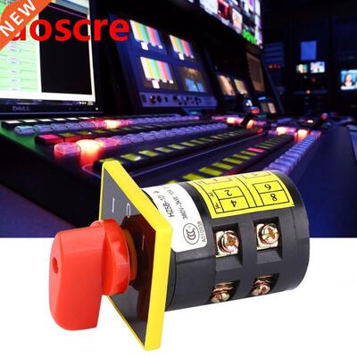 Electric 3-Position 8 Terminals Locking Type Changeover Sele