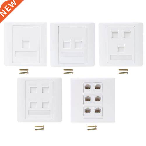 86 Type Computer Socket Panel CAT5E Network Module RJ45 Cabl