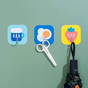 Cartoon Strong Viscose Glue Hook Bedroom Wall Hook Decoratio