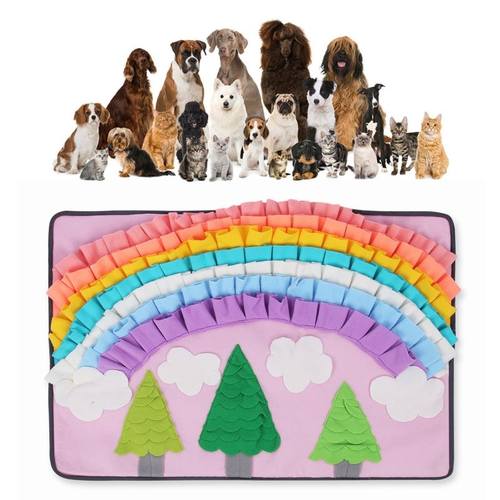 Forest Colorful Washable Pet Snuffle Feeding Mat Dog Puzzle