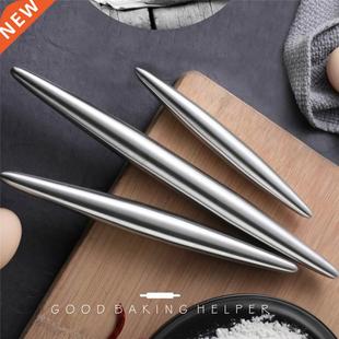 1Pc Stainless Steel Rolling Pin Kitchen Utensils Dough Rolle