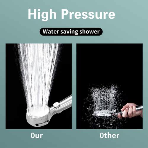 Samodra Temperature Display Shower Head Handheld No charging