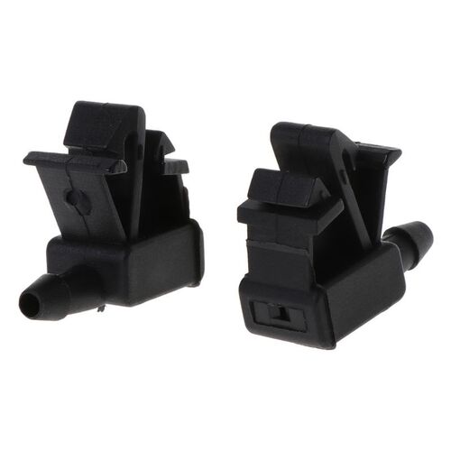 2Pcs Plastic Windscreen Washer Water Jet Spray Nozzle Car Fr